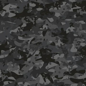 Camouflage seamless pattern background. Classic clothing masking camo print Иллюстрация