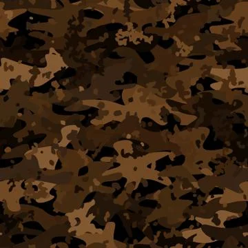 Camouflage seamless pattern background. Classic clothing masking camo print Stockillustratie