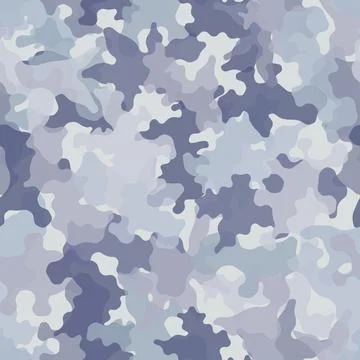 Camouflage seamless pattern background. Classic clothing masking camo print Stockillustratie