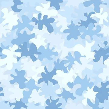 Camouflage seamless pattern background. Classic clothing masking camo print Illustration