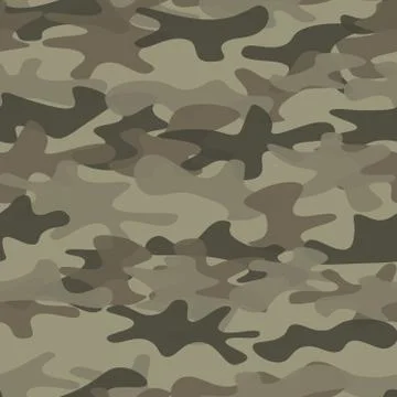 Camouflage seamless pattern background masking camo repeat print Stockillustratie