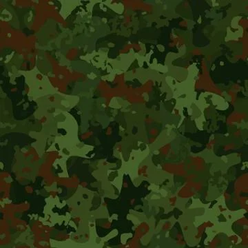 Camouflage seamless pattern background masking camo repeat print Stockillustratie