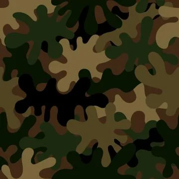 Camouflage seamless pattern background masking camo repeat print Illustration