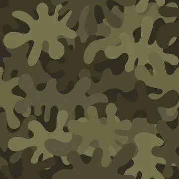 Camouflage seamless pattern background masking camo repeat print Illustrazione stock