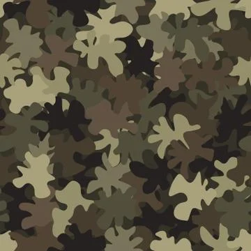 Camouflage seamless pattern background masking camo repeat print Illustration