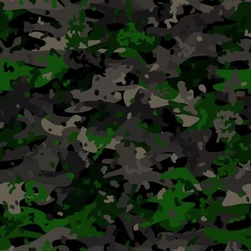 Camouflage seamless pattern background masking camo repeat print Stock Illustration