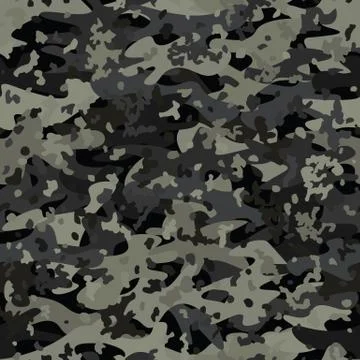 Camouflage seamless pattern background masking camo repeat print Stock Illustration