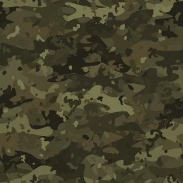 Camouflage seamless pattern background masking camo repeat print Stockillustratie
