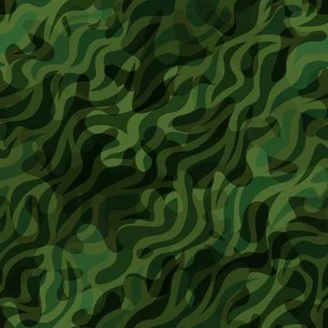 Camouflage seamless pattern background masking camo repeat print Stockillustratie