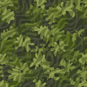 Camouflage seamless pattern background masking camo repeat print Stock Illustration