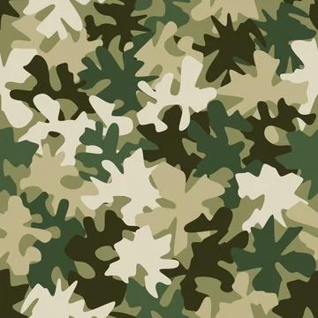 Camouflage seamless pattern background masking camo repeat print Illustrazione stock