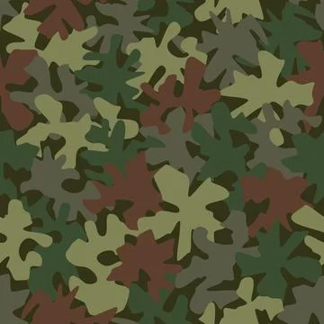 Camouflage seamless pattern background masking camo repeat print Stock Illustration