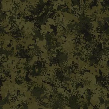 Camouflage seamless pattern background masking camo repeat print Stock Illustration