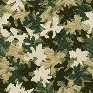 Camouflage seamless pattern background masking camo repeat print Stockillustratie