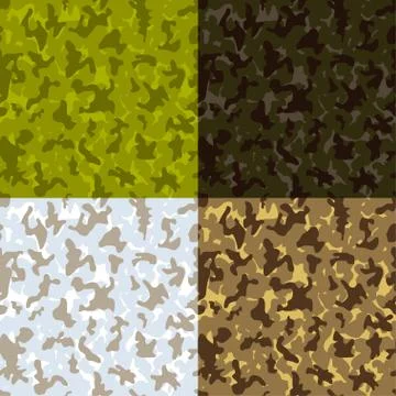Camouflage seamless pattern Stock Illustration
