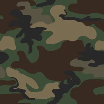Camouflage seamless pattern Stock Illustration