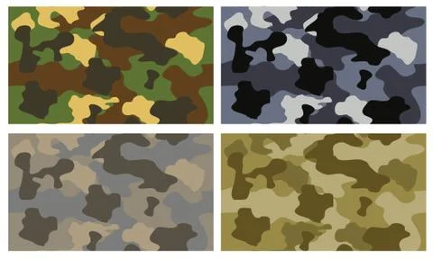 Camouflage seamless pattern Stock Illustration