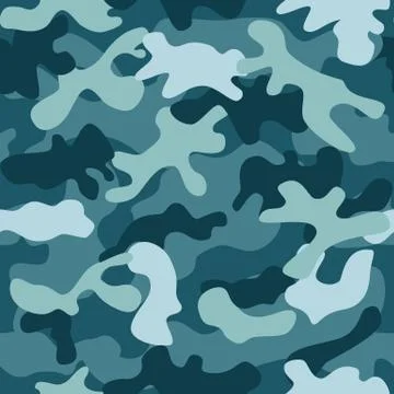 Camouflage seamless pattern. Stock Illustration