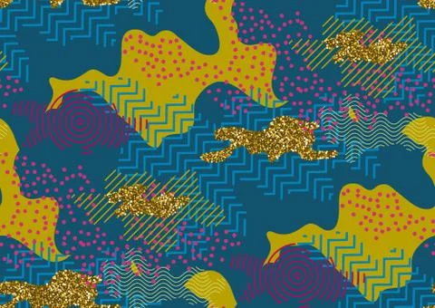 Camouflage seamless pattern. Stock Illustration