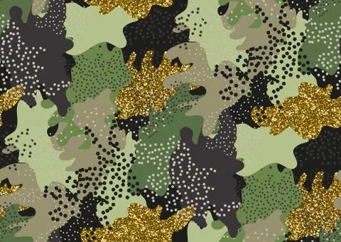 Camouflage seamless pattern. Stock Illustration