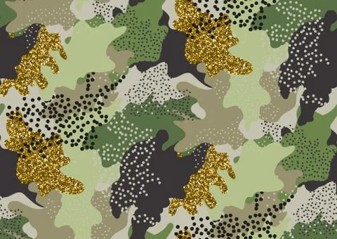 Camouflage seamless pattern. Stock Illustration
