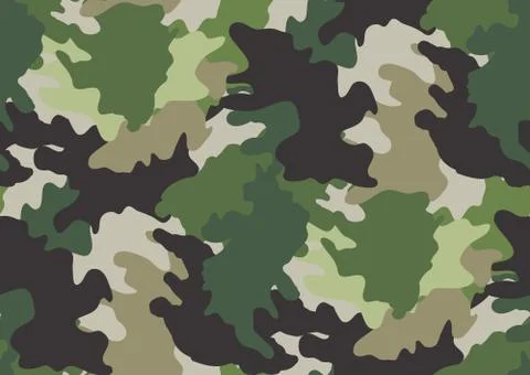 Camouflage seamless pattern. Stock Illustration