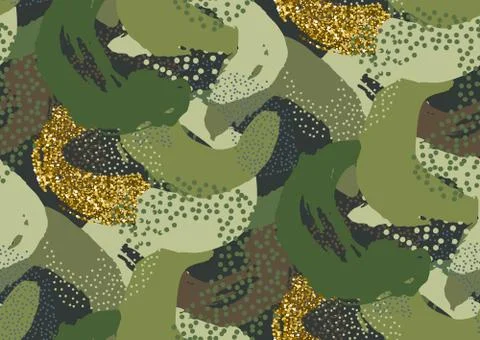 Camouflage seamless pattern. Illustrazione stock