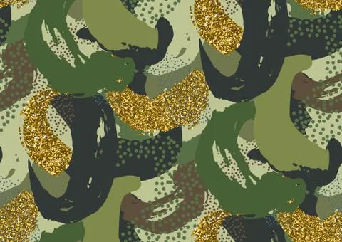 Camouflage seamless pattern. Stock Illustration