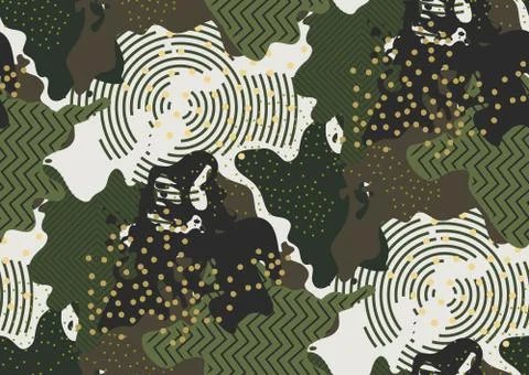 Camouflage seamless pattern. Stock Illustration