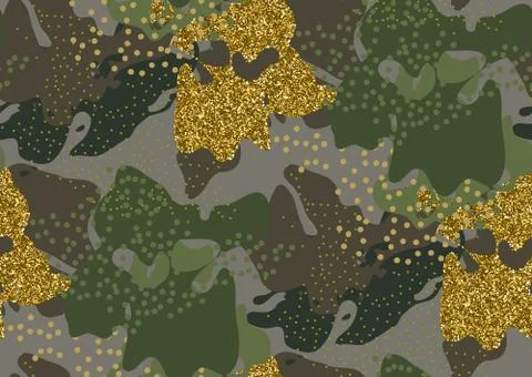Camouflage seamless pattern. Stock Illustration
