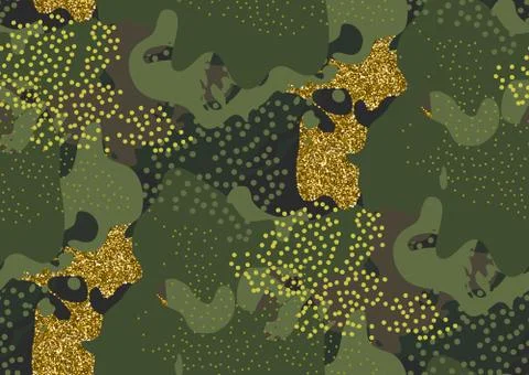 Camouflage seamless pattern. Stock Illustration