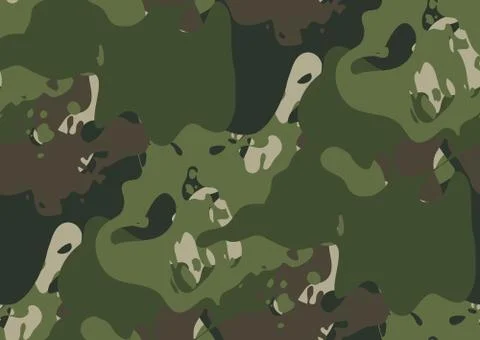Camouflage seamless pattern. Stock Illustration