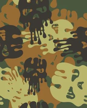Camouflage seamless  pattern Stock Illustration