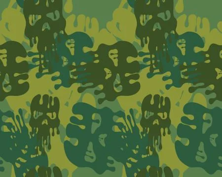 Camouflage seamless  pattern Stock Illustration