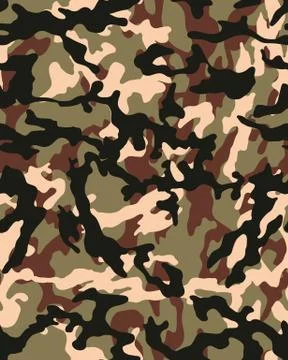 Camouflage seamless  pattern Stock Illustration