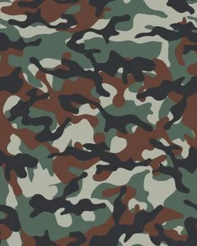 Camouflage seamless  pattern Stock Illustration