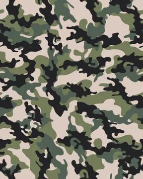 Camouflage seamless  pattern Stock Illustration