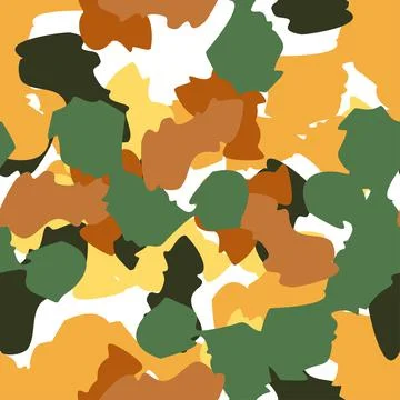 Camouflage seamless pattern. Irregular shapes endless wallpaper. Abstract ani イラスト素材