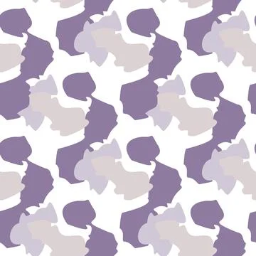 Camouflage seamless pattern. Irregular shapes endless wallpaper. Abstract ani イラスト素材