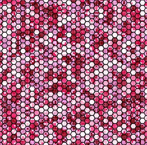 Camouflage seamless pattern with pink hexagonal endless geometric camo Иллюстрация