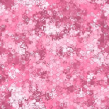 Camouflage seamless pattern with pink hexagonal endless geometric camo Stock Illustration