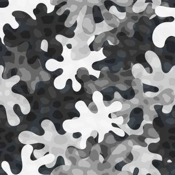 Camouflage seamless pattern texture. Abstract modern vector military camo Stockillustratie