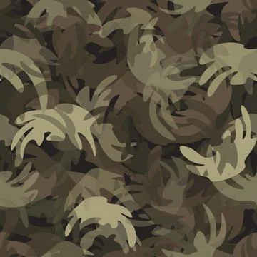 Camouflage seamless pattern texture. Abstract vector military camo backgound Иллюстрация