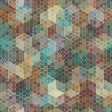 Camouflage seamless pattern. Urban hexagonal fashion clothing style. Иллюстрация