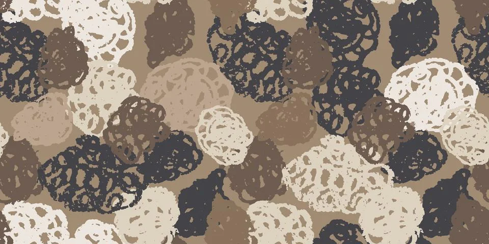 Camouflage seamless pattern. Vector wallpaper Stock Illustration