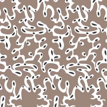 Camouflage style seamless vector pattern Illustrazione stock
