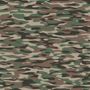 Camouflage Textile Pattern Stock Illustration