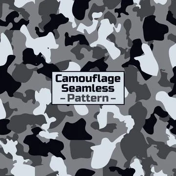 Camouflage texture in gray tones Illustrazione stock