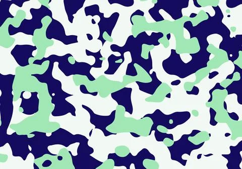 Camouflage texture pattern. Abstract modern endless military background for f Stock Illustration