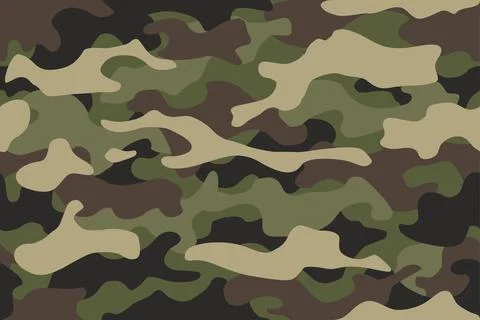 Camouflage texture seamless pattern. Abstract modern camo background for fabric 스톡 일러스트